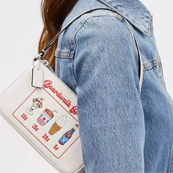 Coach NWOT Nolita 19 With Boardwalk Graphic - Picture 3 of 4